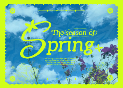 Spring Season Postcard Image Preview