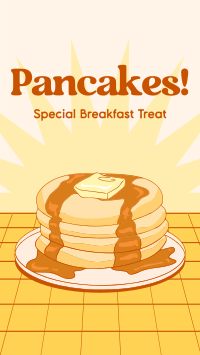 Retro Pancake Breakfast Instagram story Image Preview