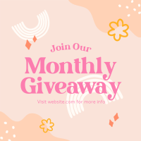 Monthly Giveaway Linkedin Post Image Preview