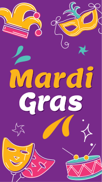 Mardi Gras Instagram Story Design