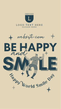 Be Happy And Smile TikTok Video Design