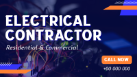  Electrical Contractor Service Facebook Event Cover Design