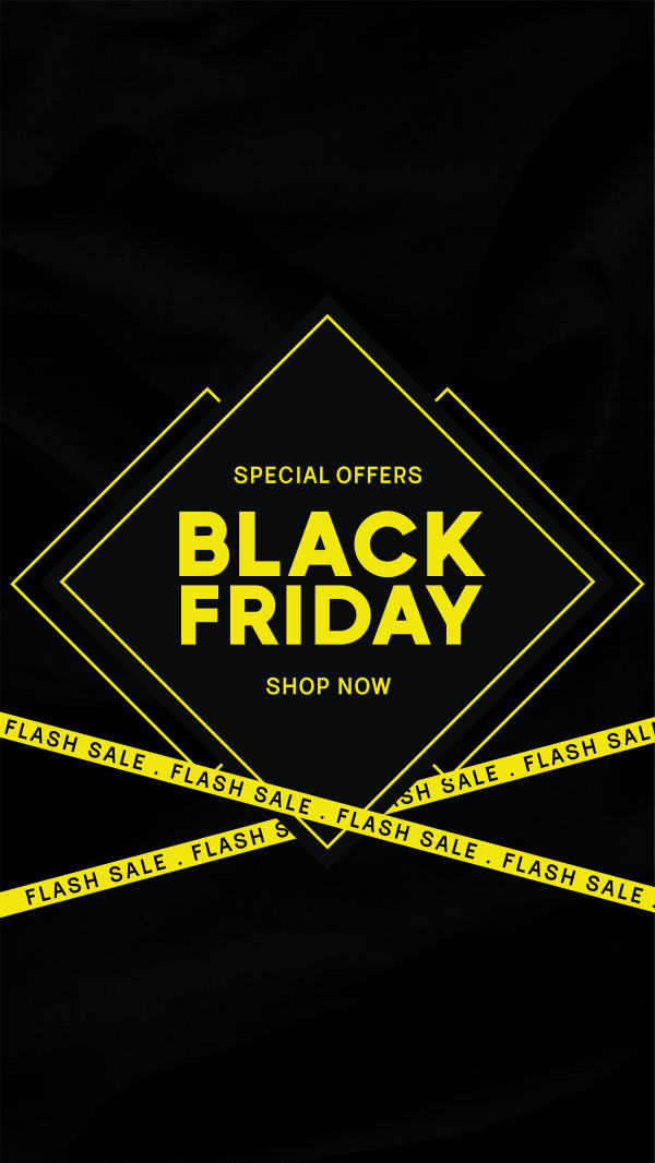 Black Friday Flash Sale Facebook Story Design Image Preview