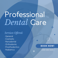 Professional Dental Care Services Instagram Post Design