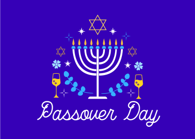 Passover Celebration Postcard Image Preview