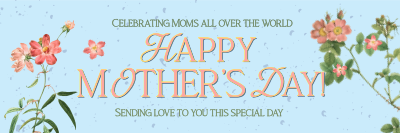 Mother's Day Flower Twitter header (cover) Image Preview