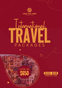 Travelling International Poster Design