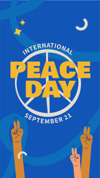 Peace Day Facebook story Image Preview