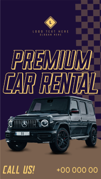 Premium Car Rental Instagram Story Design