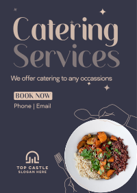 Catering At Your Service Poster Design