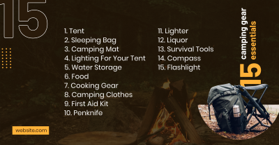 Camp Essentials Facebook ad Image Preview