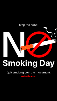 Stop Smoking Today Facebook Story Design