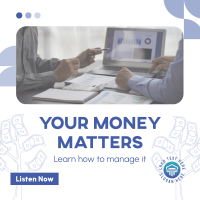 Money Matters Podcast Instagram Post Design
