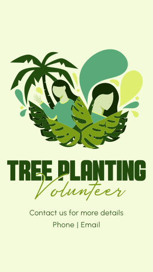 Minimalist Planting Volunteer Facebook story Image Preview