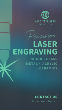 Precision Laser Engraving Instagram Story Design