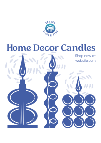 Home Decor Candles Flyer Design