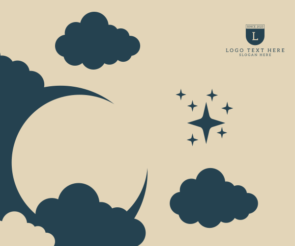 Moon and Stars Scenery Facebook Post Design Image Preview