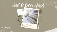 Homey Bed and Breakfast Facebook Event Cover Design