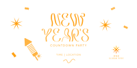 New Year Countdown Party Twitter Post Image Preview