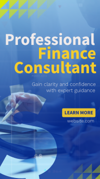 Professional Finance Consultant Instagram reel Image Preview