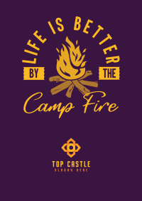 Camp Fire Poster Design