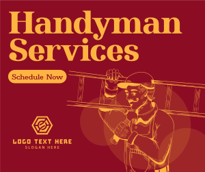 Rustic Handyman Service Facebook post Image Preview