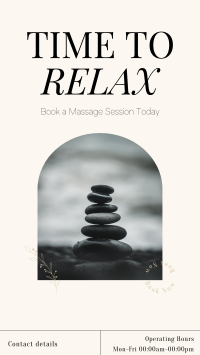 Zen Book Now Massage Instagram Story Design