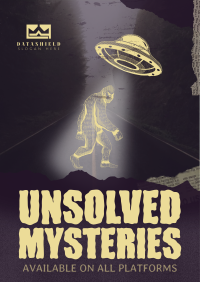 Rustic Unsolved Mysteries Poster Design