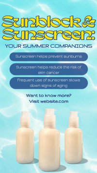 Sunscreen Beach Companion Facebook story Image Preview