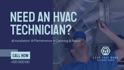 HVAC Technician Facebook event cover Image Preview