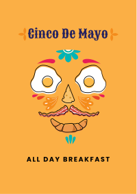 Cinco De Mayo Breakfast Flyer Design