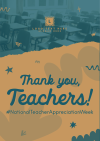 Teacher Week Greeting Flyer Image Preview
