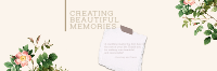 Creating Beautiful Memories Twitter Header Design