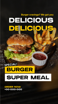 Special Burger Meal TikTok Video Design