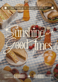 Retro Summer Sunshine Poster Image Preview