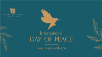 Day Of Peace Dove Facebook Event Cover Design