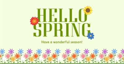 Hello Spring! Facebook ad Image Preview