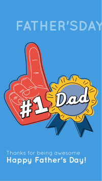 Number 1 Dad Instagram Story Design