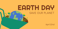 Save our Planet Twitter Post Design