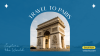 Travel to Paris Facebook Event Cover Design