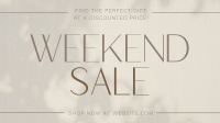 Minimalist Weekend Sale Facebook event cover Image Preview