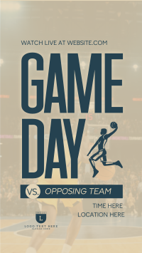 Basketball Game Day Instagram reel Image Preview