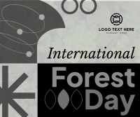 Geometric Shapes Forest Day Facebook post Image Preview