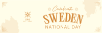 Conventional Sweden National Day Twitter Header Image Preview