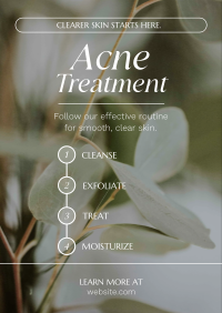 Acne Treatment Routine Poster Preview
