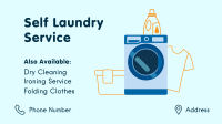 Self Laundry Cleaning Facebook Event Cover Design