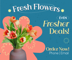 Fresh Flowers Sale Facebook post Image Preview