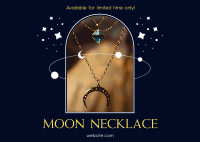 Moon Necklace Postcard Image Preview