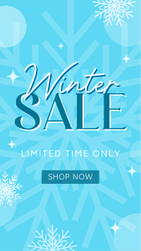 Winter Shopping  Sale Facebook Story Design