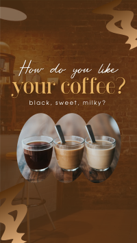 Coffee Flavors TikTok Video Design